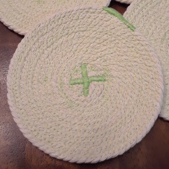 Cotton Rope Coasters - Set of 4 (NWT) - Picture 4 of 11